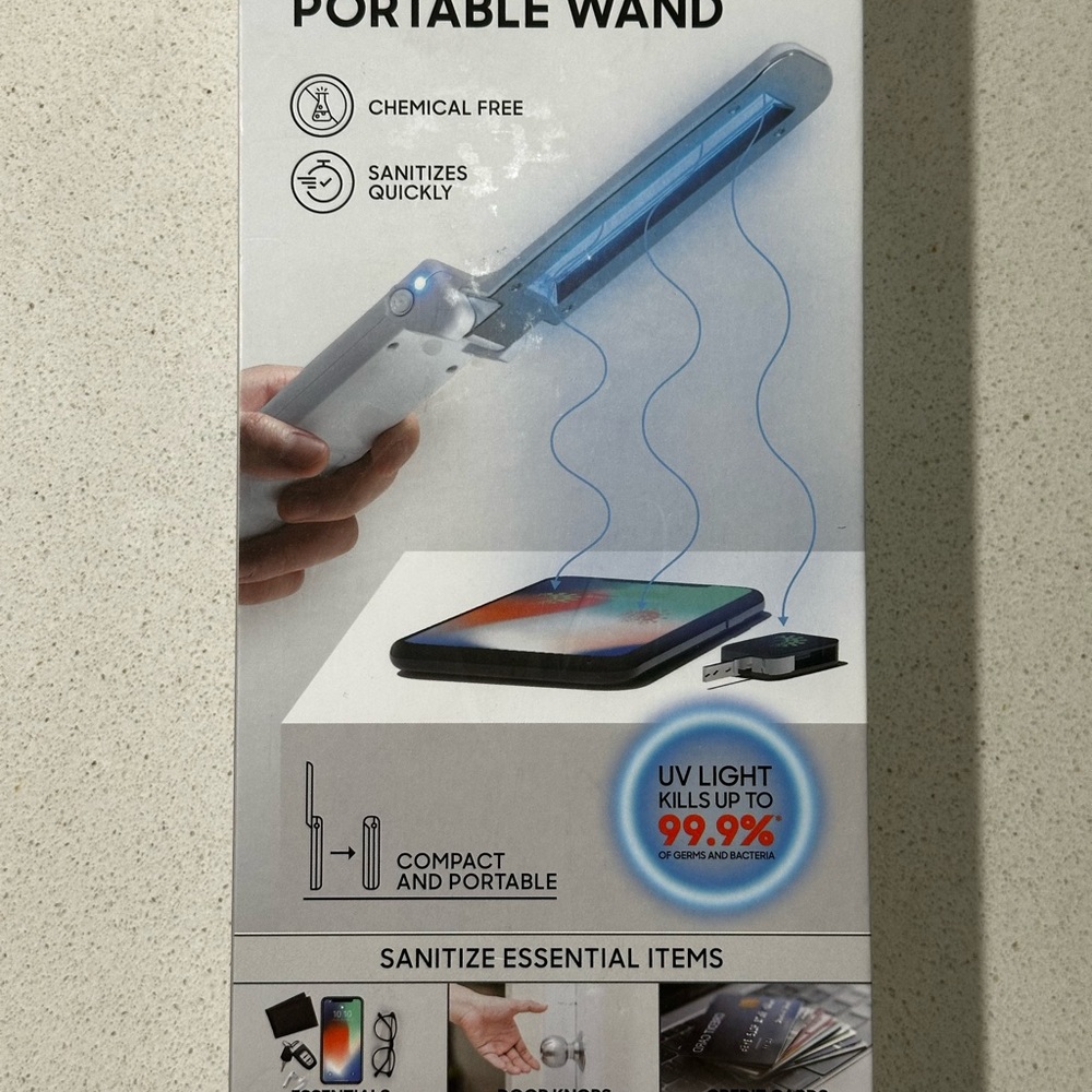 Sharper Image Portable Wand - White and Blue